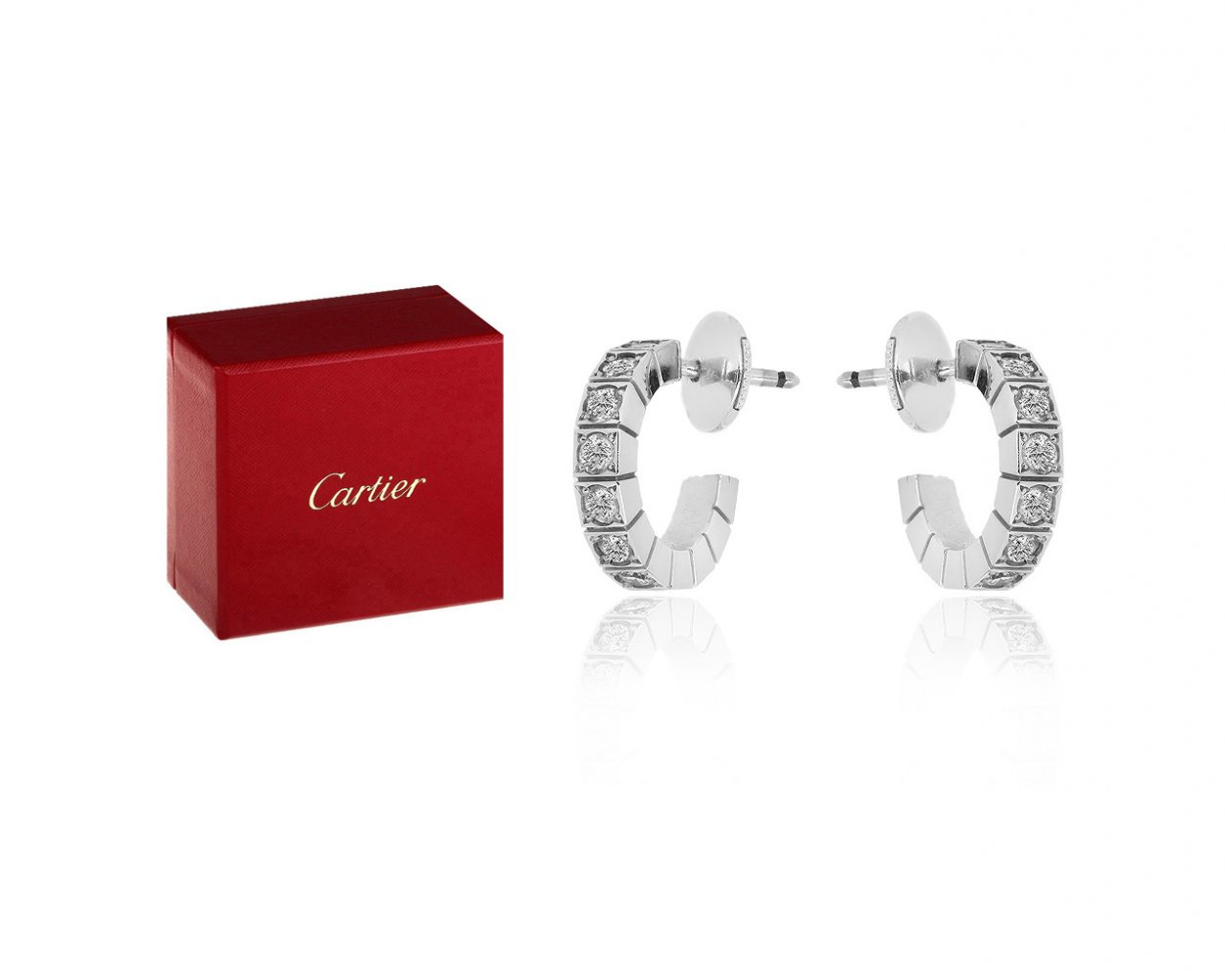 Cartier золотые серьги Cartier