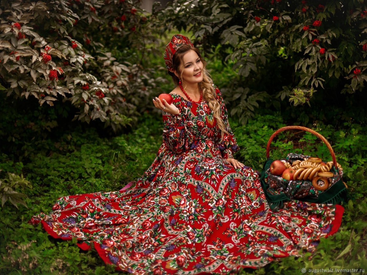 Сарафан из платков