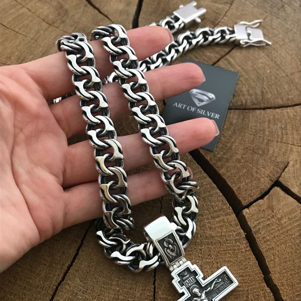 Серебряная цепочка мужская