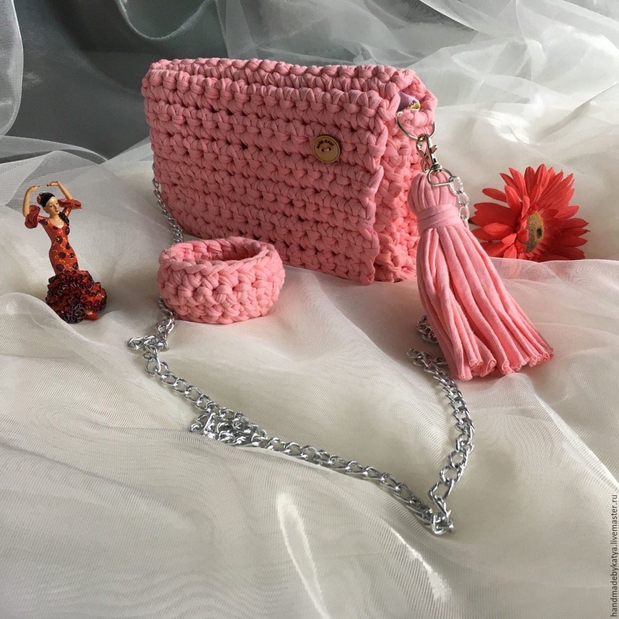 Косметичка из трикотажной пряжи