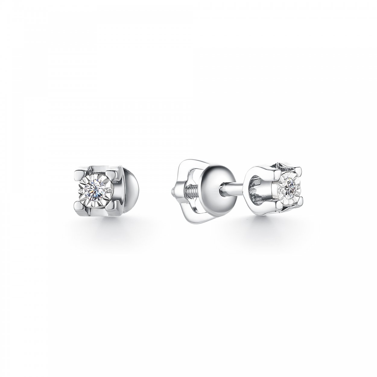 Cartier багетный бриллиант пусеты