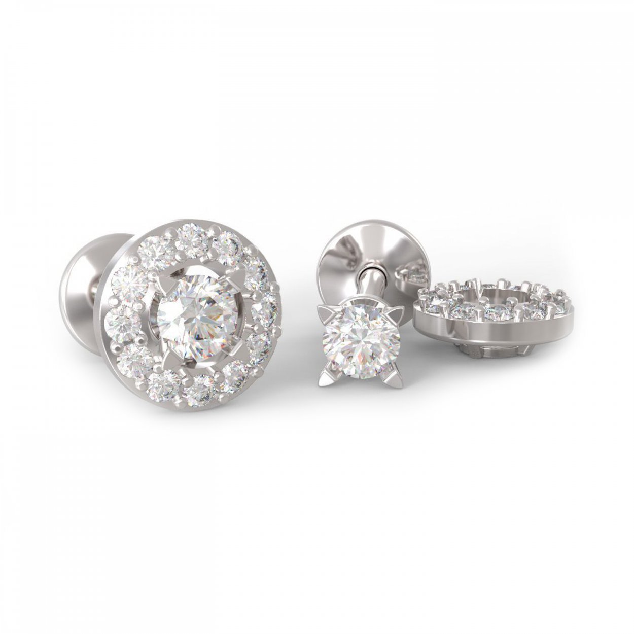 Серьги Graff Diamond stud Earrings с бриллиантами
