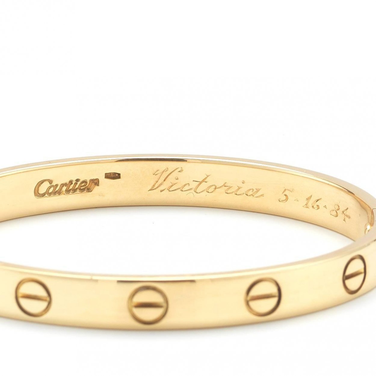 Cartier Love Bracelet Yellow 4 Diamond