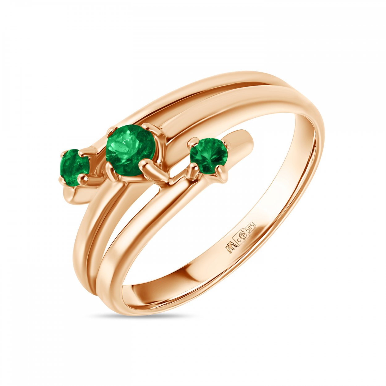 Jewelry Karat кольцо с изумрудом
