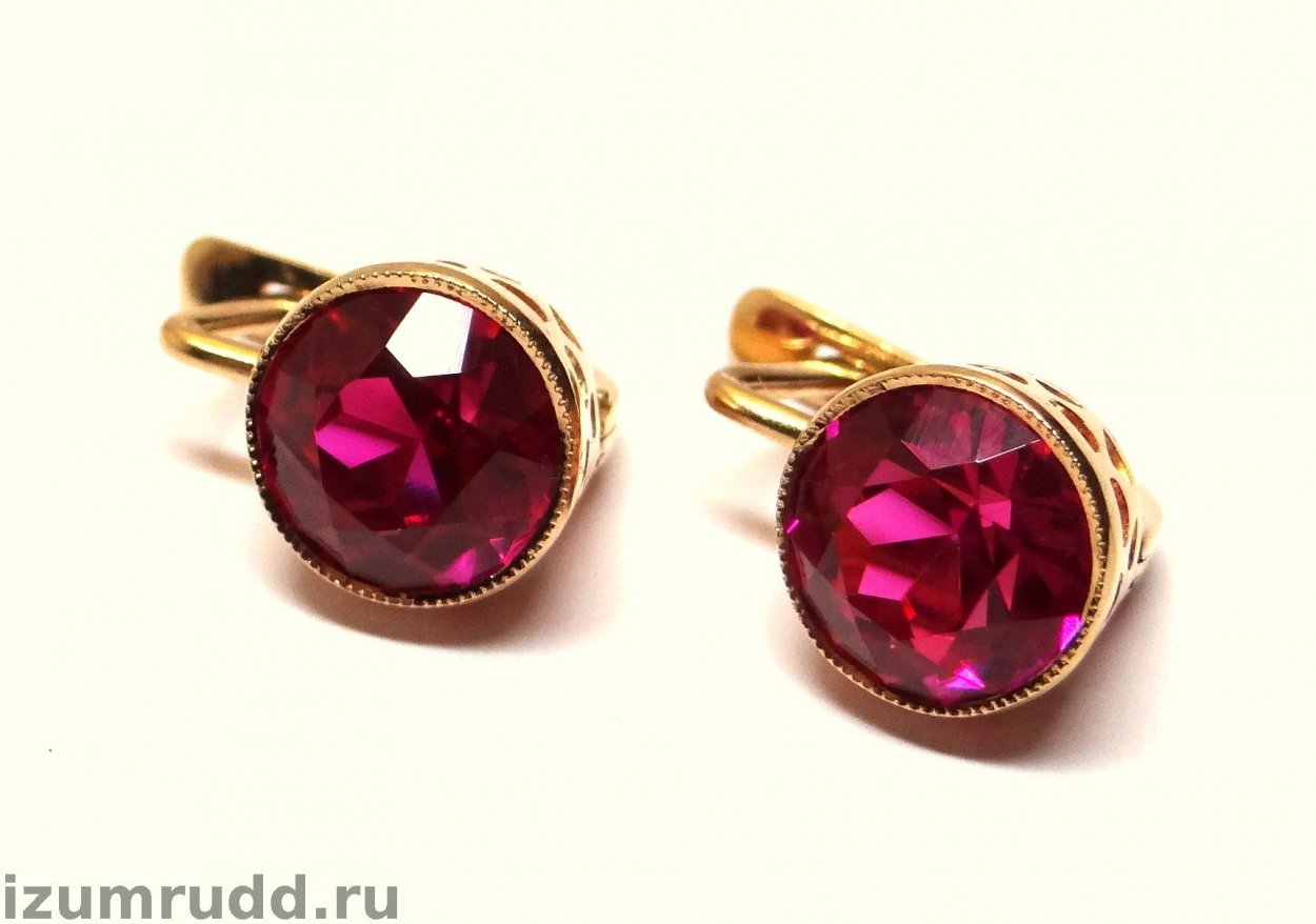 Советские золотые серёжки мода 50-60 года