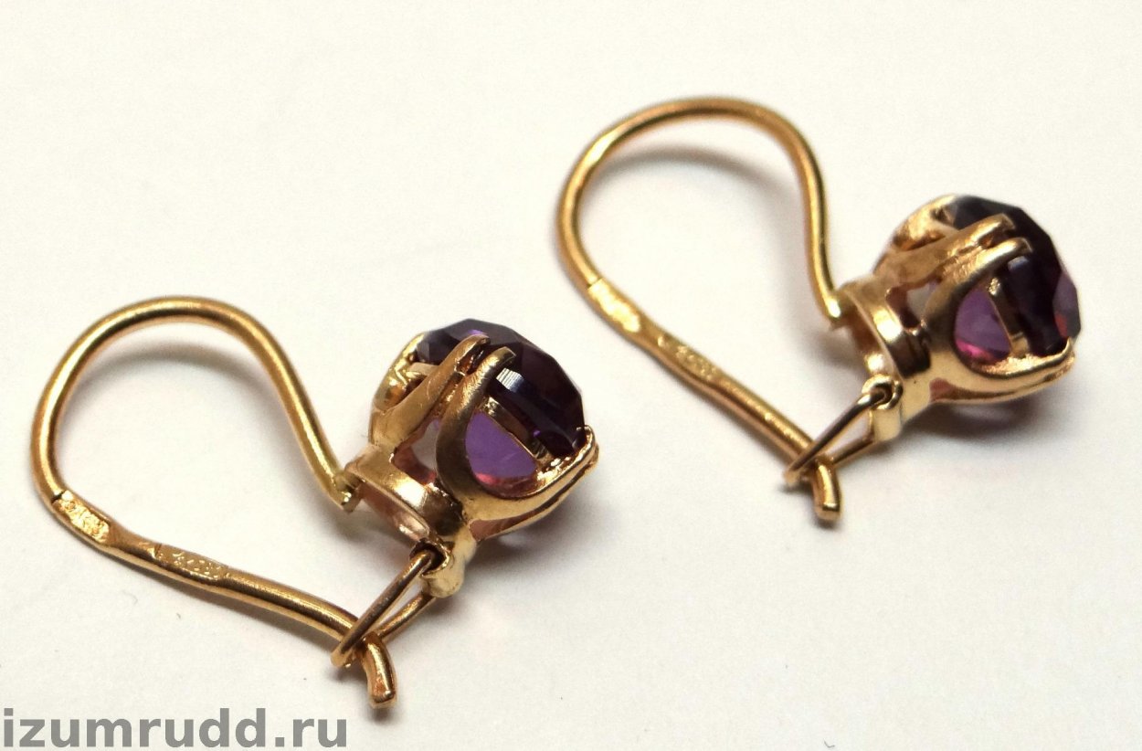 Серьги с Ленинградский золото 583 проба СССР арт 6807 а 6558923938