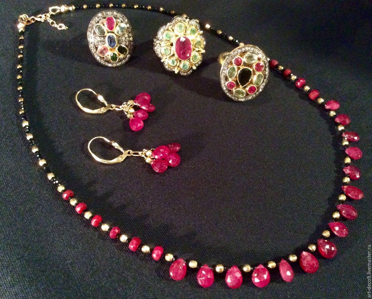 Украшения из шпинели