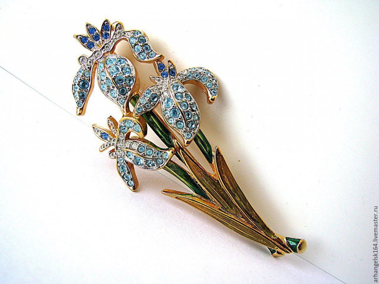 Брошь Swarovski Винтаж