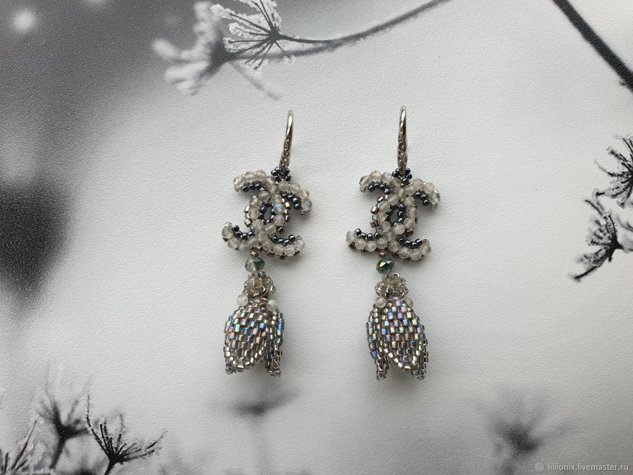 Серьги из бисера