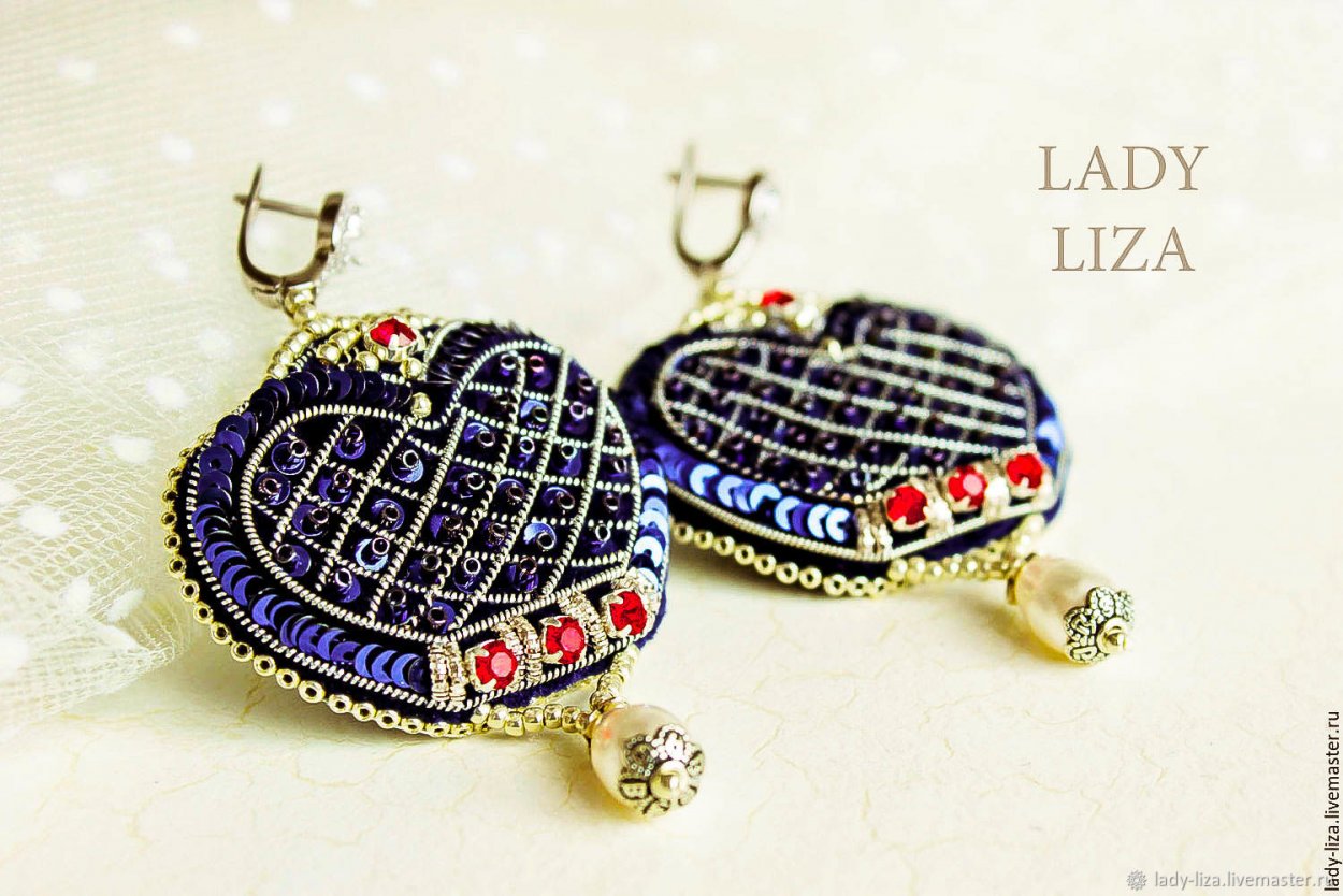 Серьги из бисера для девочки