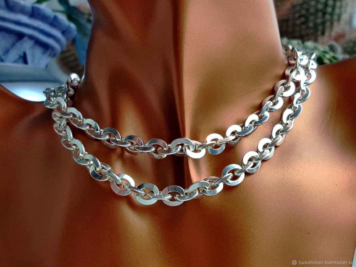 Серебряная цепочка 60 см