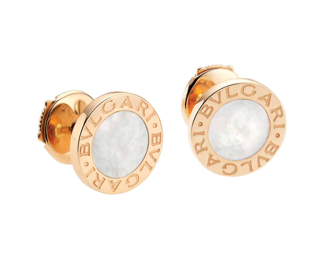 Серьги Bvlgari b.zero1 белое золото