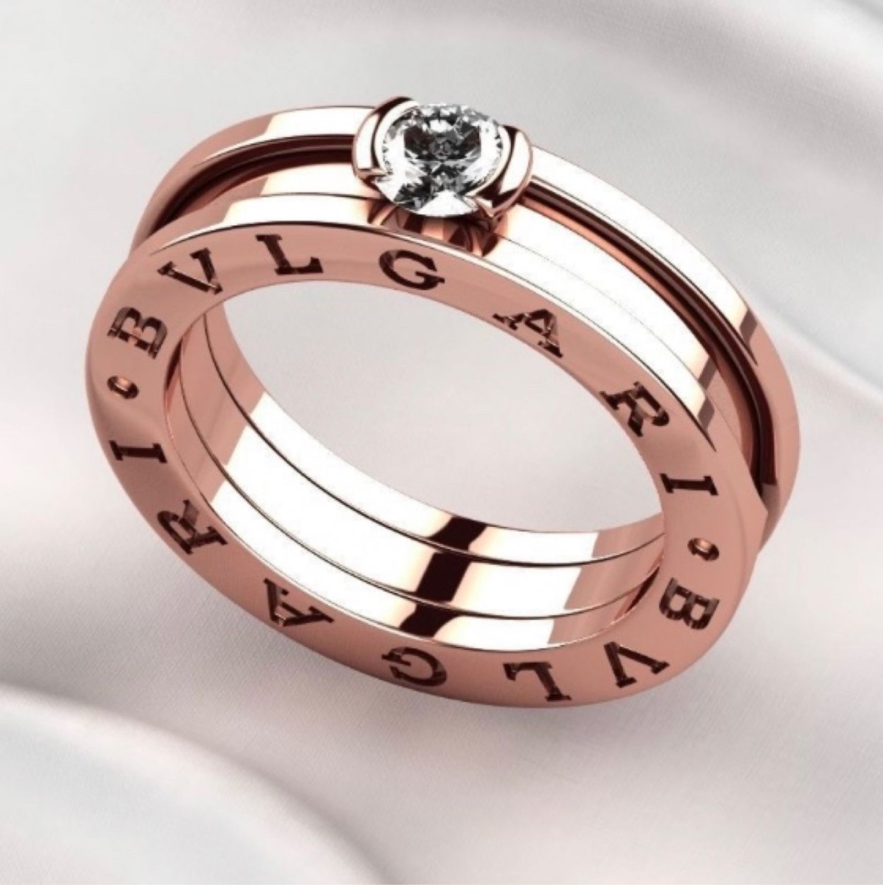 Bvlgari Jewelry Bulgari b.zero1 4-полосный кольцо из желтого золота