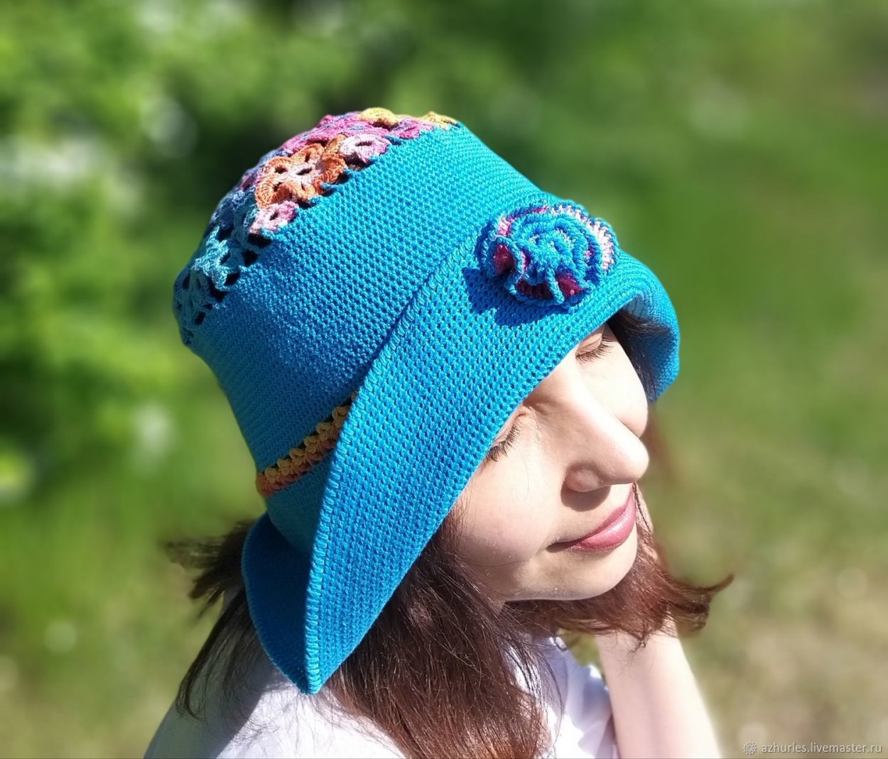 Вязаная панамка