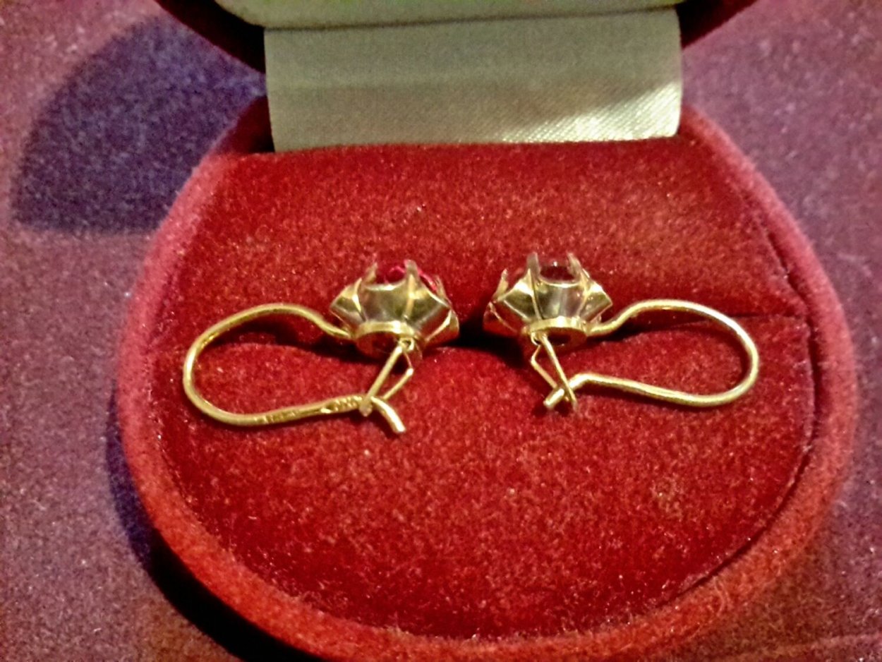 Серьги советского периода серебро