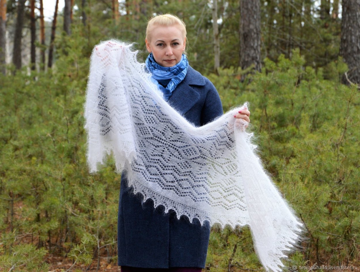 Пуховая Империя палантины паутинка