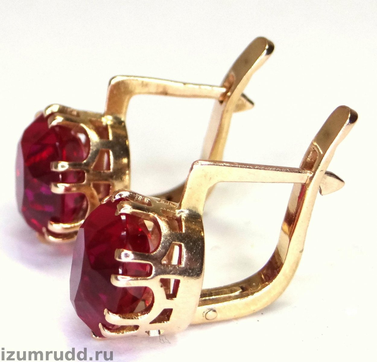 Серьги 585 пробы советские золотые капля