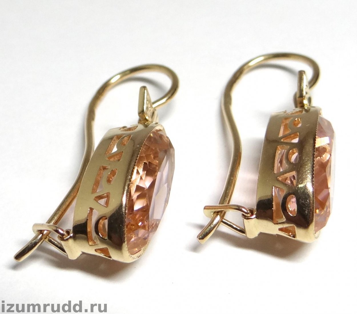 Советские золотые серьги
