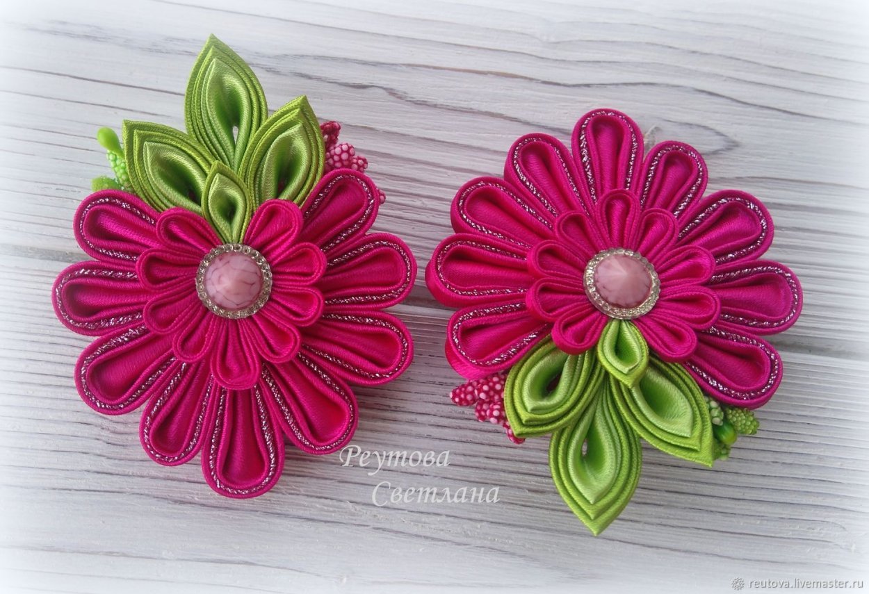 Заколки канзаши