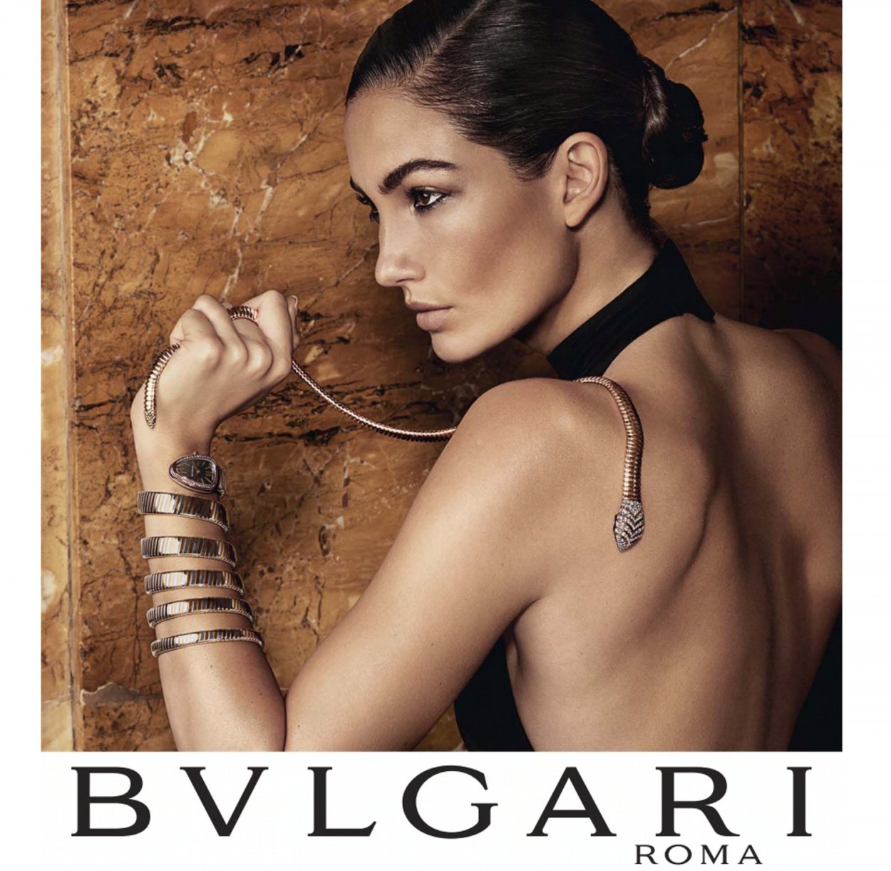 Serpenti Viper браслет колье кольцо Bvlgari фото на девушке
