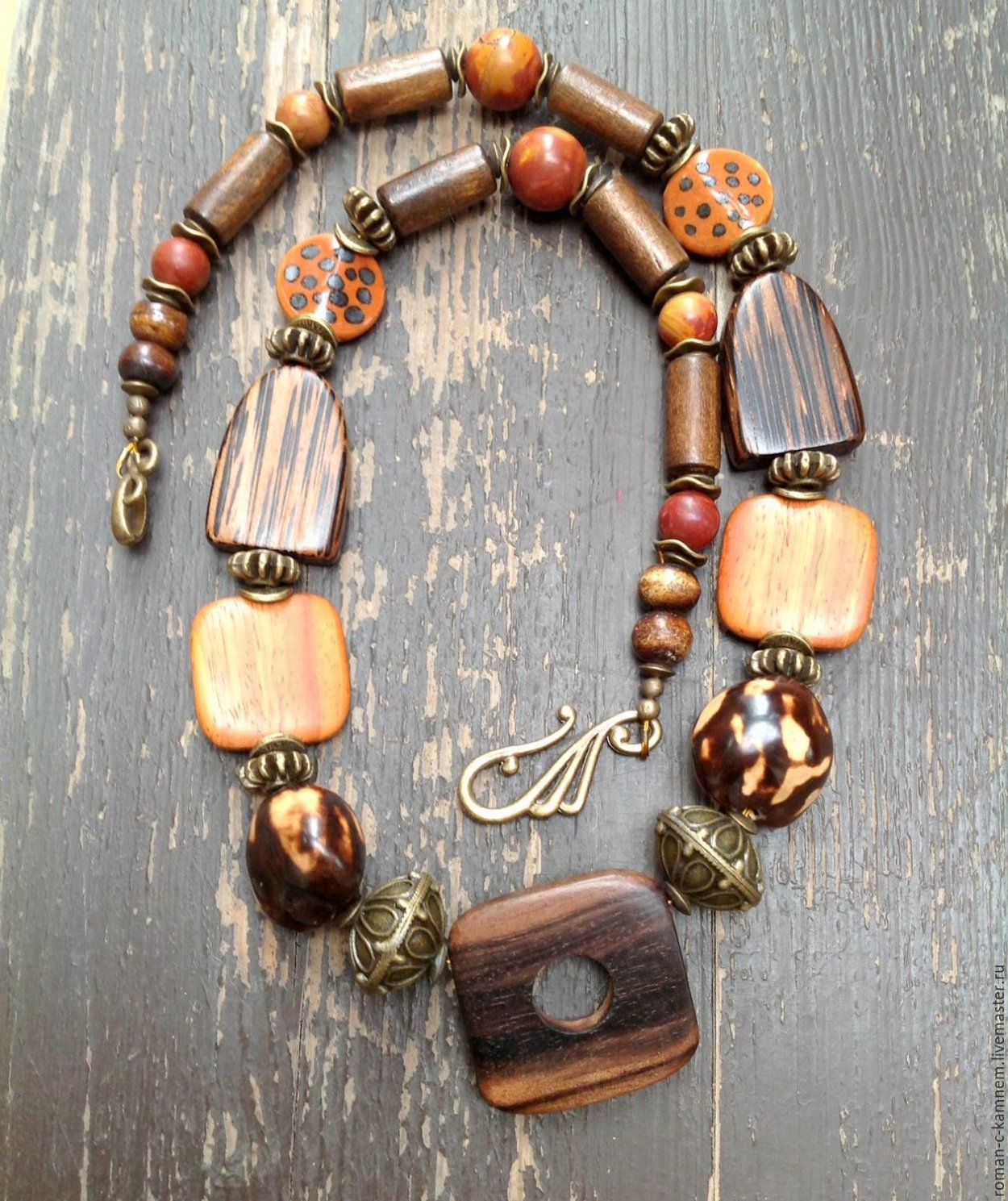 Wooden Bead Necklace