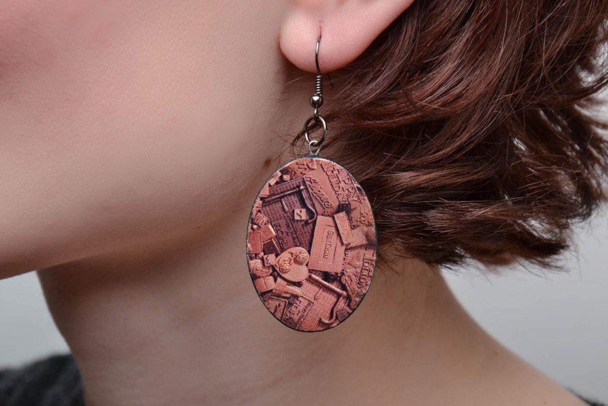 Серьги из фанеры