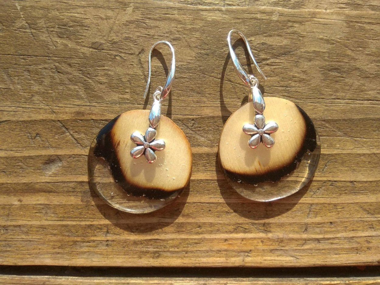 Серьги из фанеры