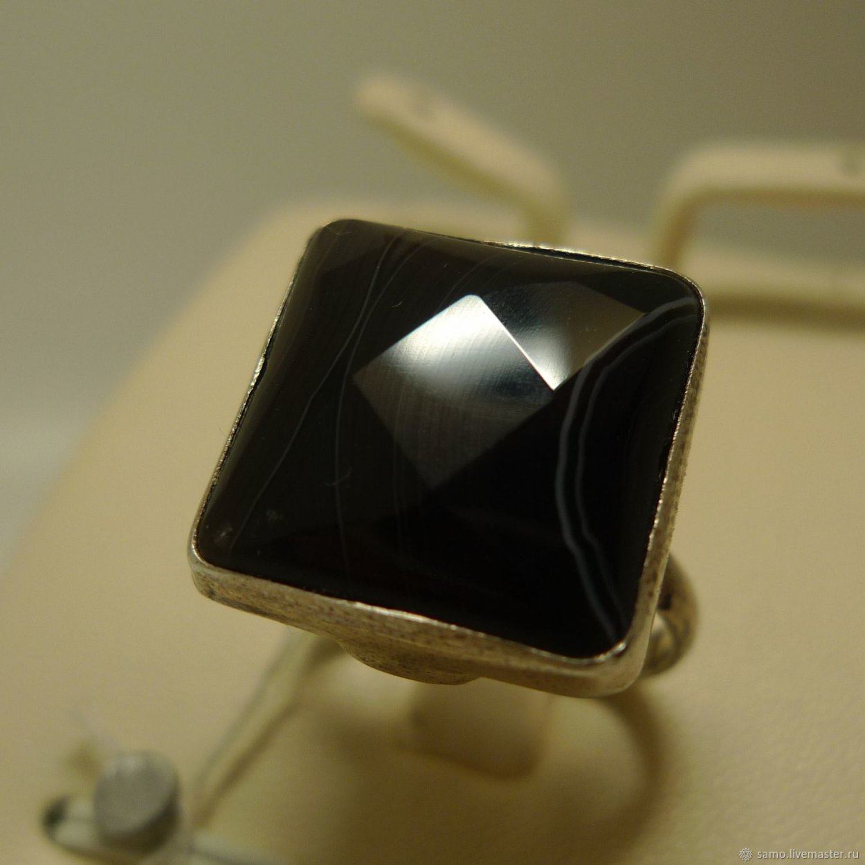 Серебро 925 с агатом кольцо