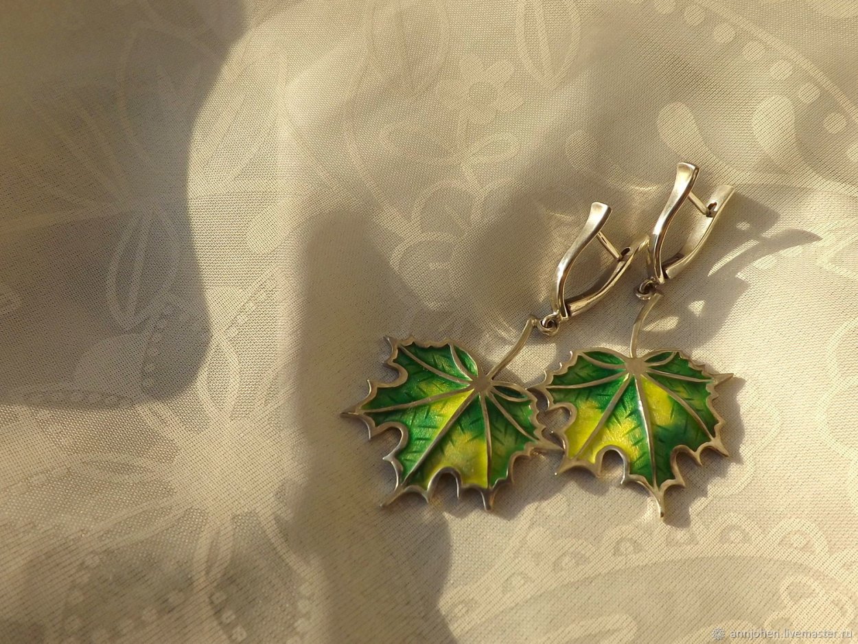 Серьги "Maple Leaf"