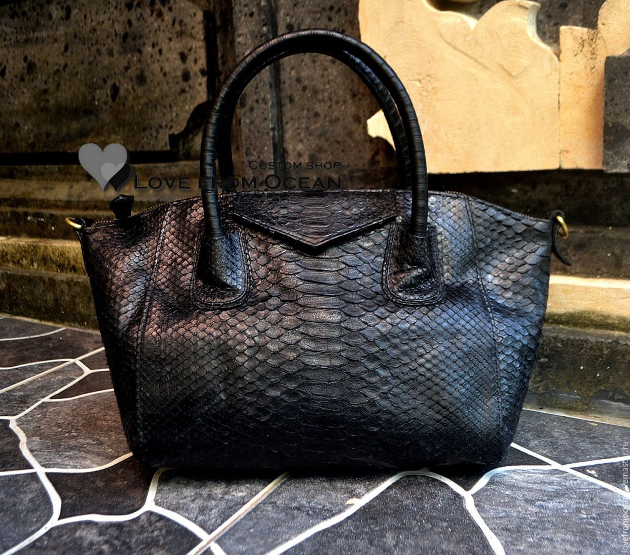 DKNY Эллиса сумка змеиная кожа