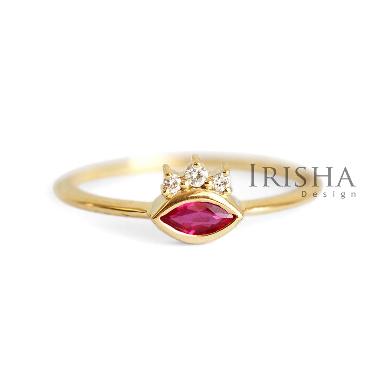 David Morris Jewellery кольцо с рубином