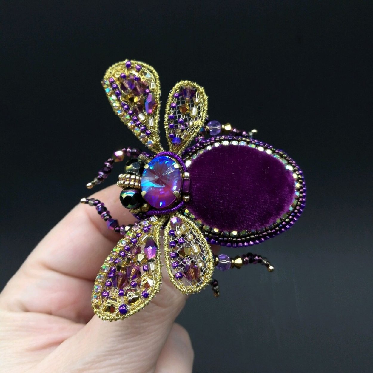 Swarovski брошь Ginko