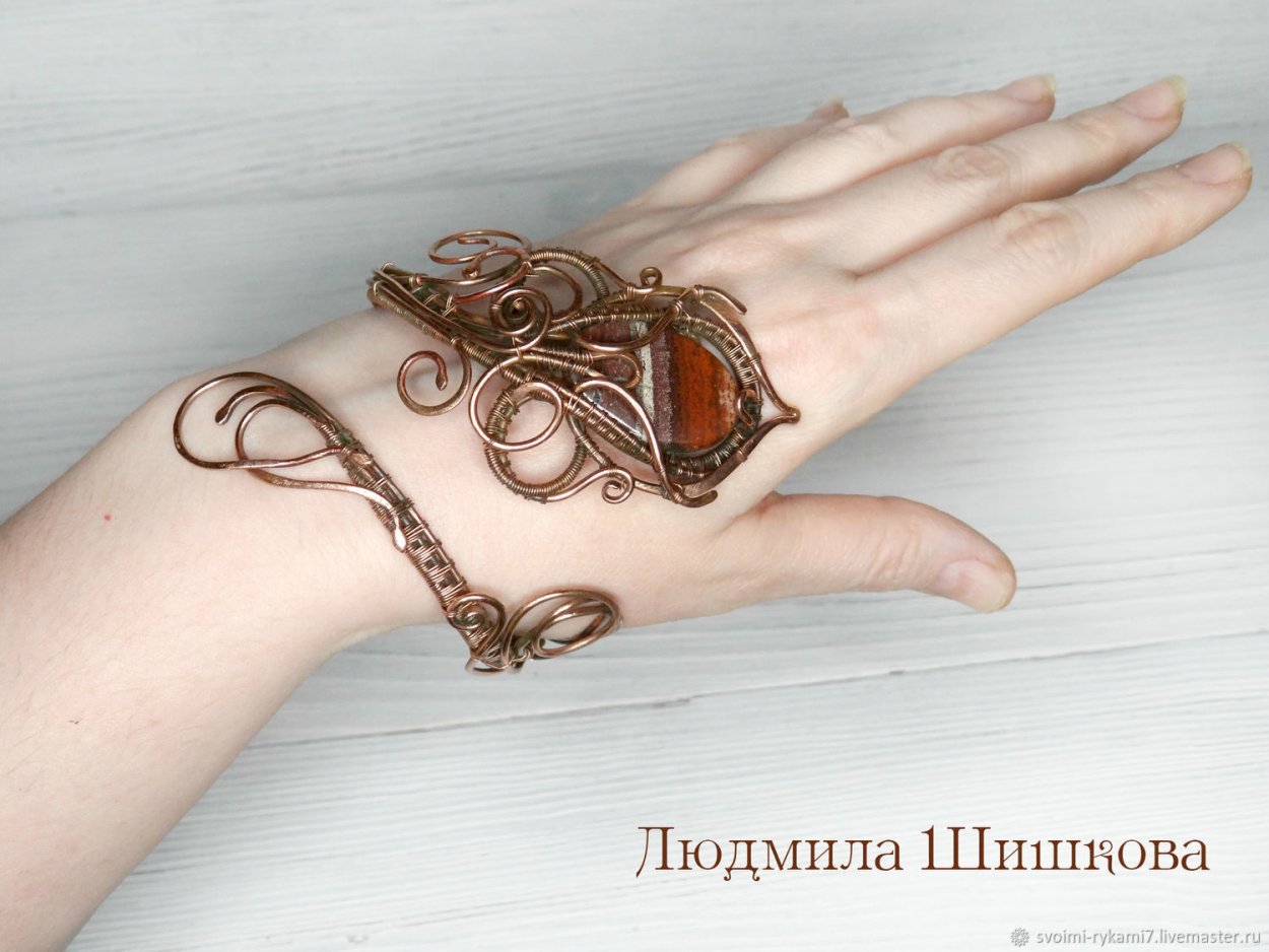 Браслет wire Wrap мастер класс