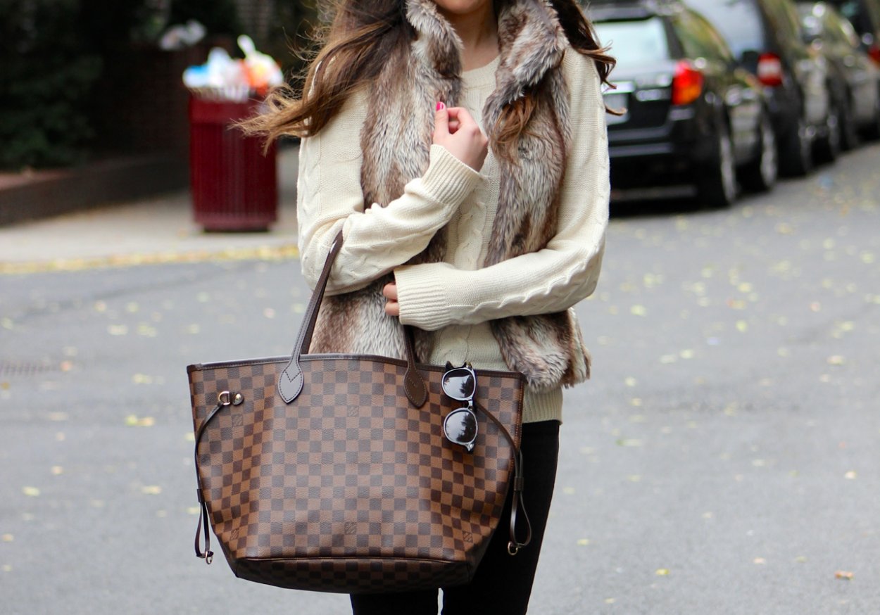 Neverfull Louis Vuitton лук