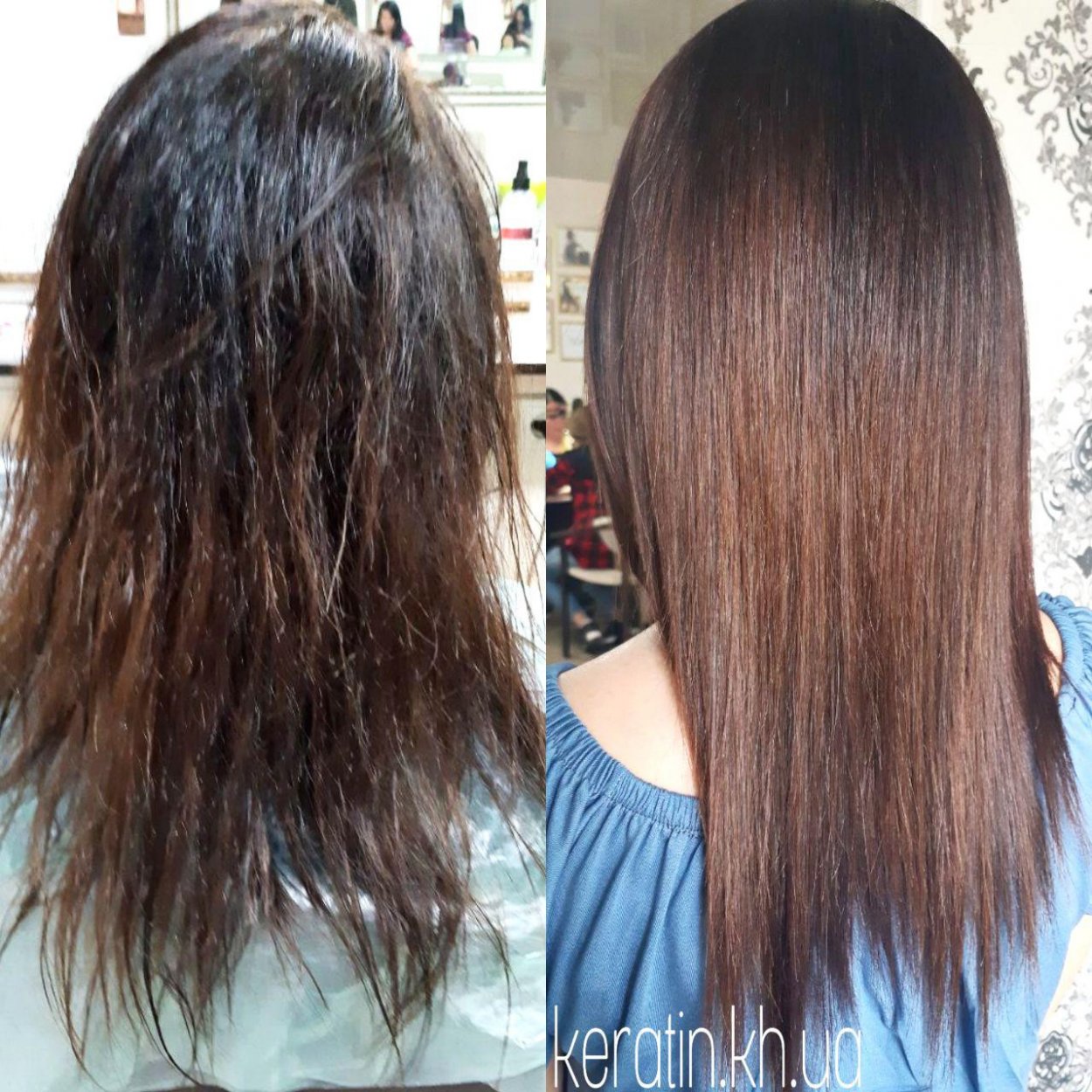 Филировка волос до и после фото женщины