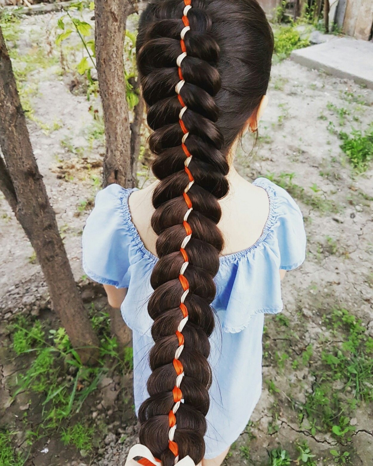 Косы с лентами