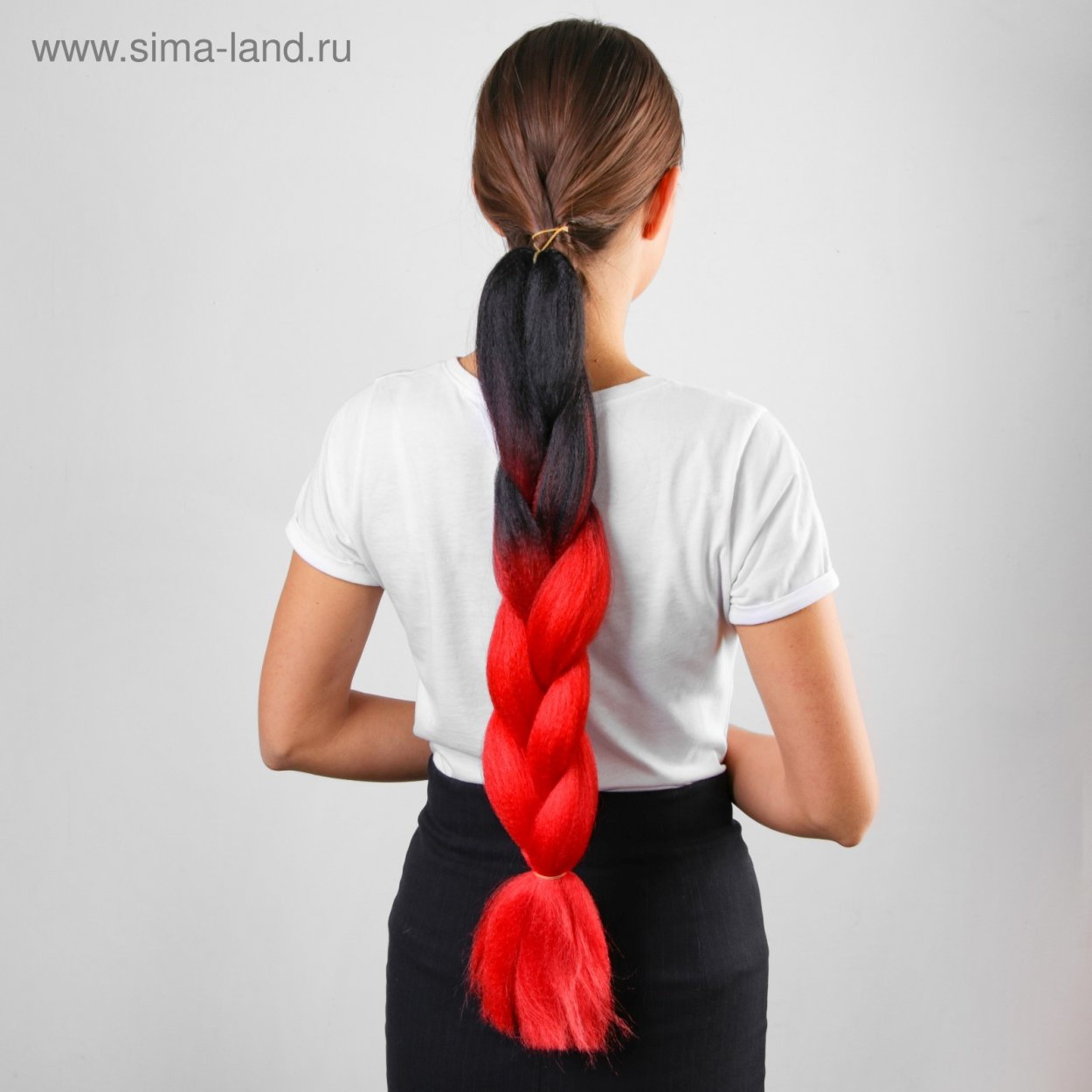 Коса с резинками