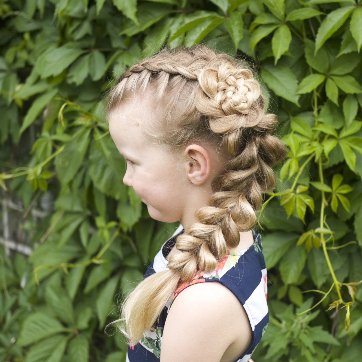 Фото французская коса на ребенке