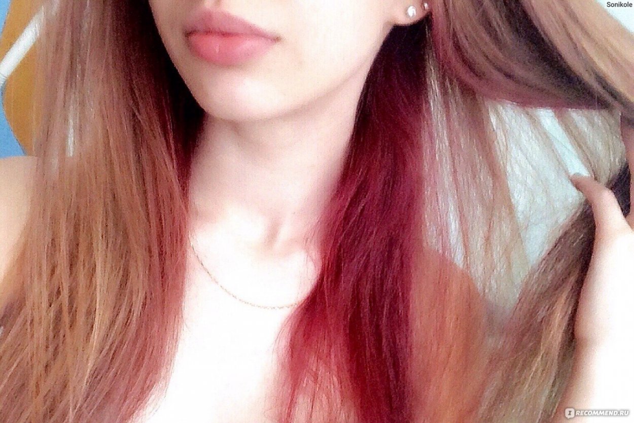 Рыжая тоника на русые волосы