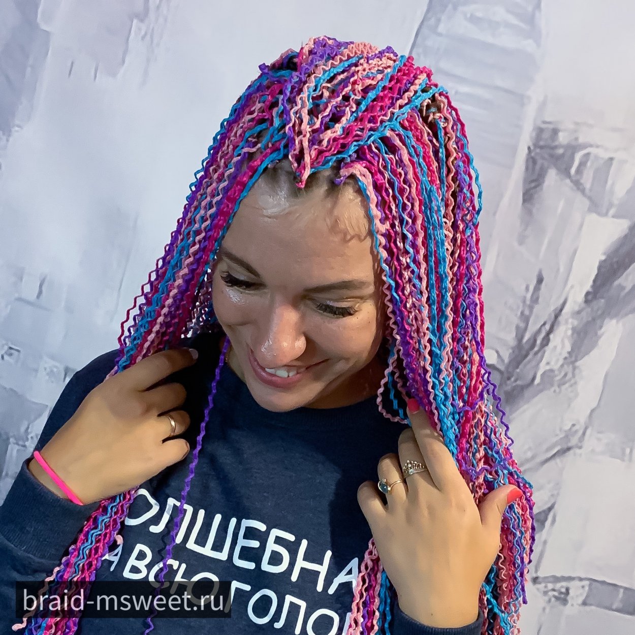 Косички зизи на короткие волосы
