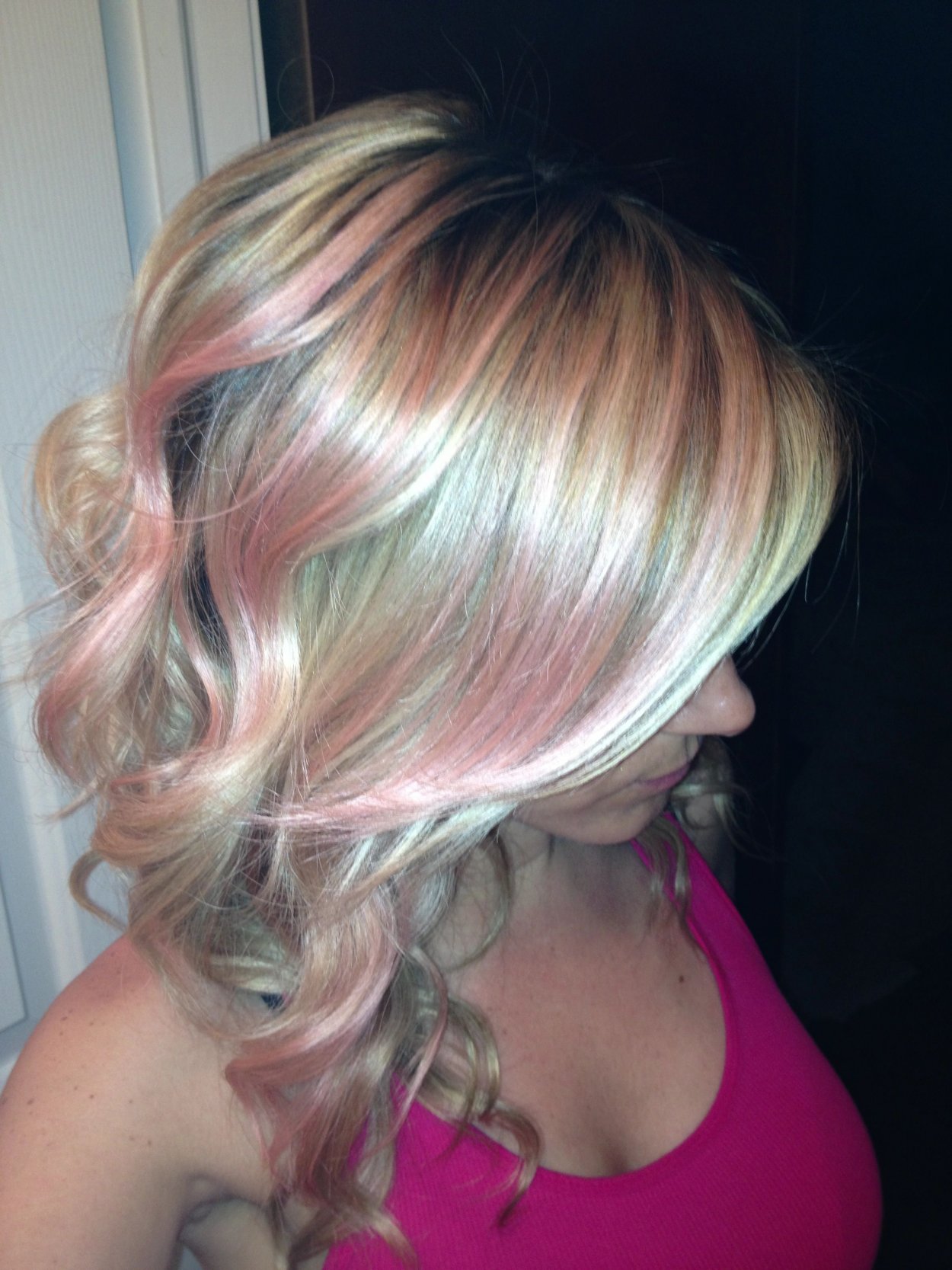 Rose Gold hair колорирование