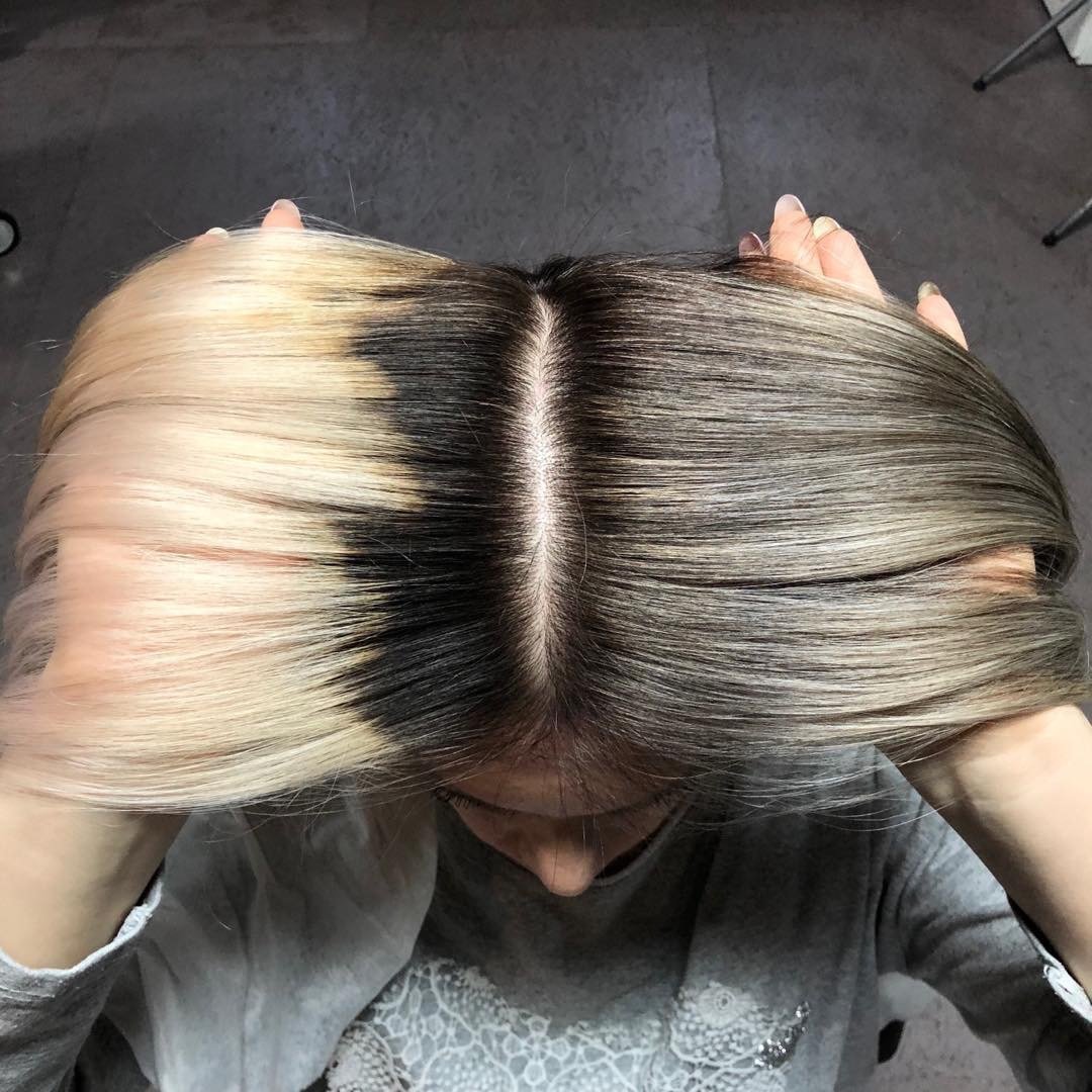 Окраска волос в технике затемнение