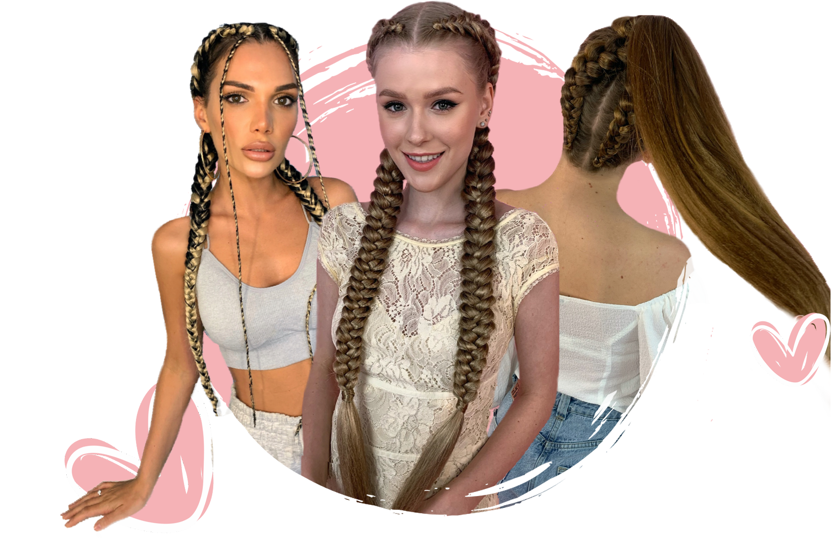 Канекалон 2 Braids. Косички брейды с канекалоном в хвост. Канекалон косы с хвостом. Брэды косички с конеколоном в хвост.