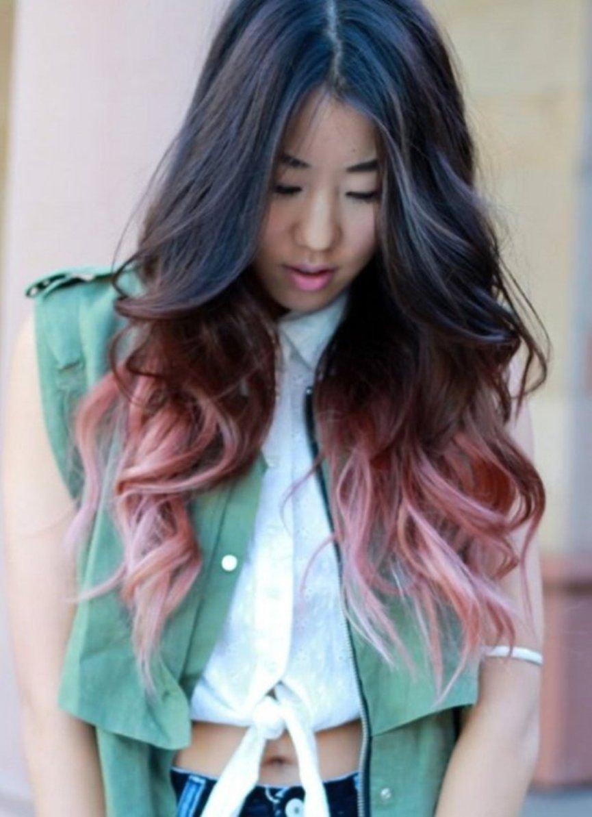 Dip Dye окрашивание волос