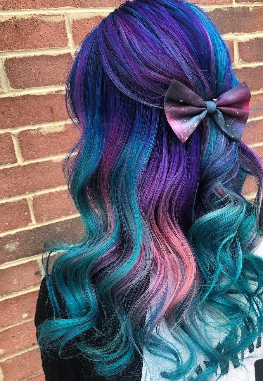 Окрашивание Galaxy hair