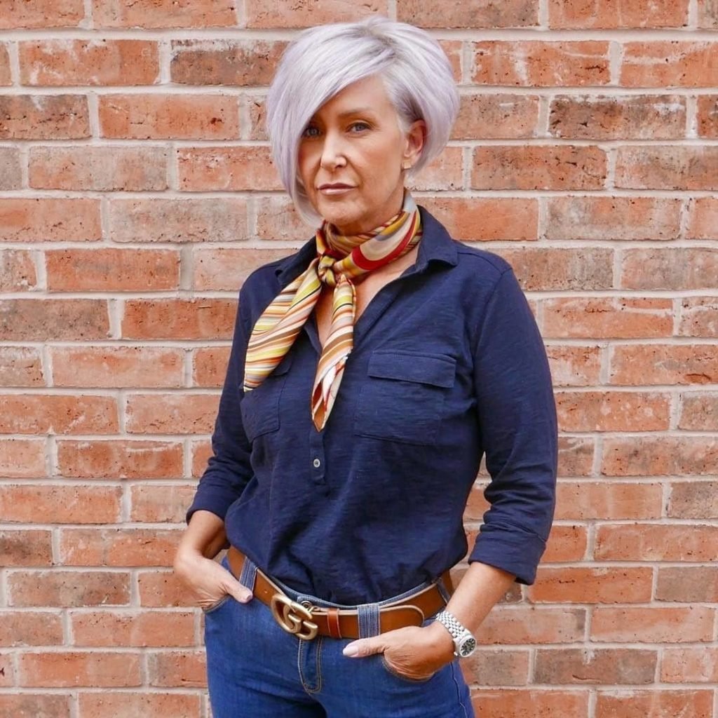 Дафна Хикс Grey hair