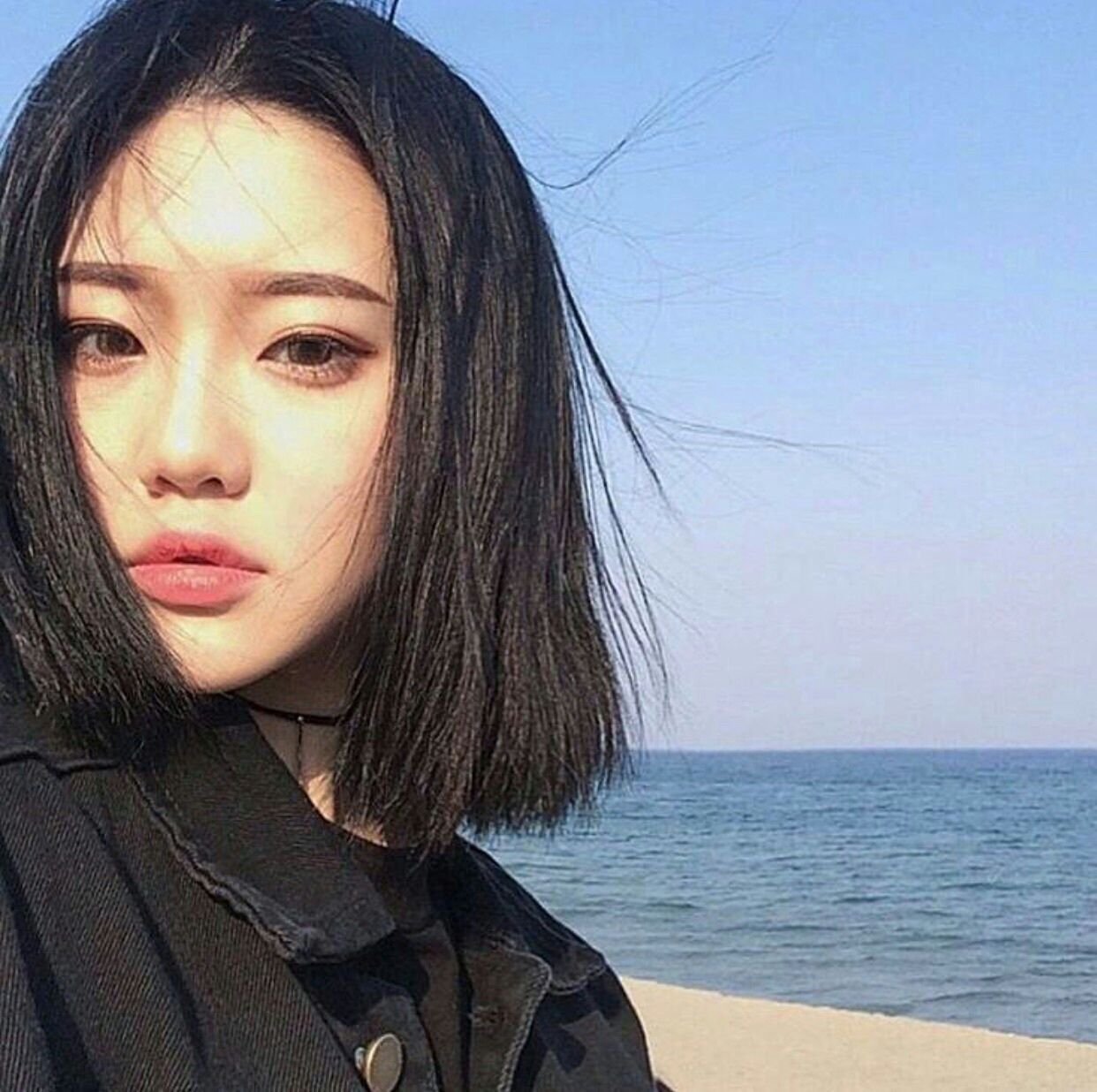 Korean ulzzang девушка с каре