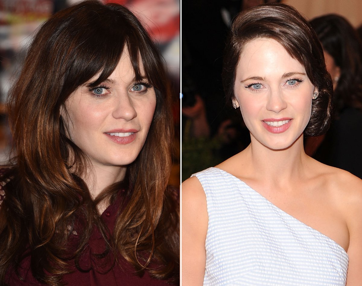 Zooey Deschanel without Bangs