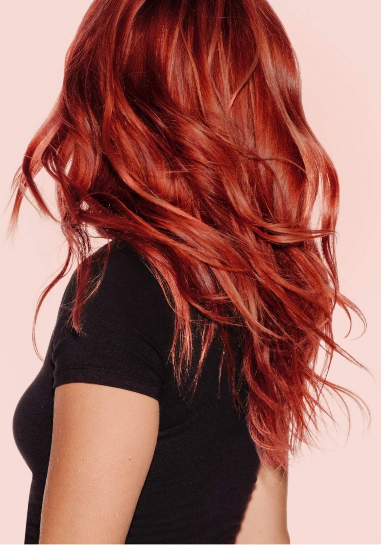 Мелирование на рыжие волосы средней длины фото