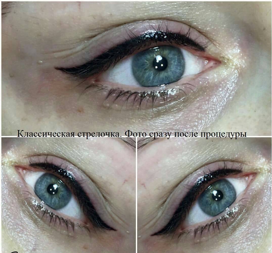 Стрелки на глазах татуаж красивые